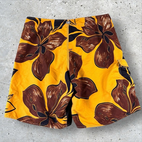 Billabong Y2K Surfwear Baggy Embroidered Graphic Swim Board Surf Shorts Men's 42 - Picture 2 of 6